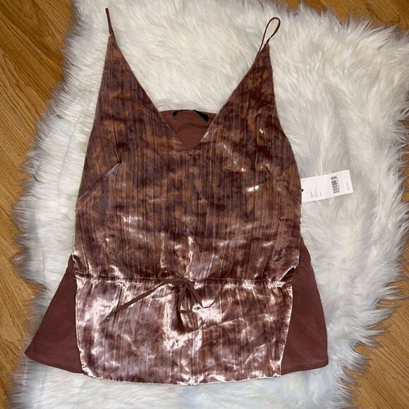 NWT J Brand Silk Top Sleeveless Blush Velvet Size XS ($198 retail) - Picture 1 of 6